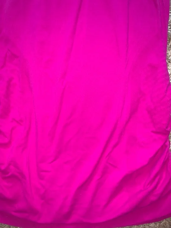 Athleta Women’s Fuchsia Racerback Fitted Ruched Performance Workout Tank Top - Picture 4 of 8